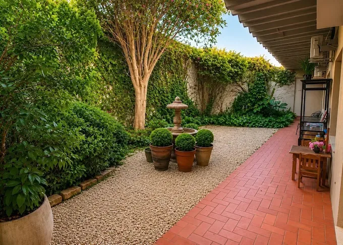 Jardim de entrada